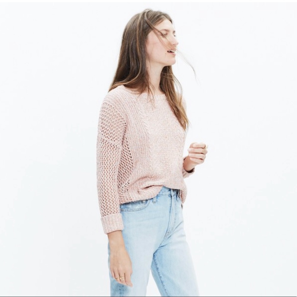 Madewell Marled Plaza Pullover Sweater